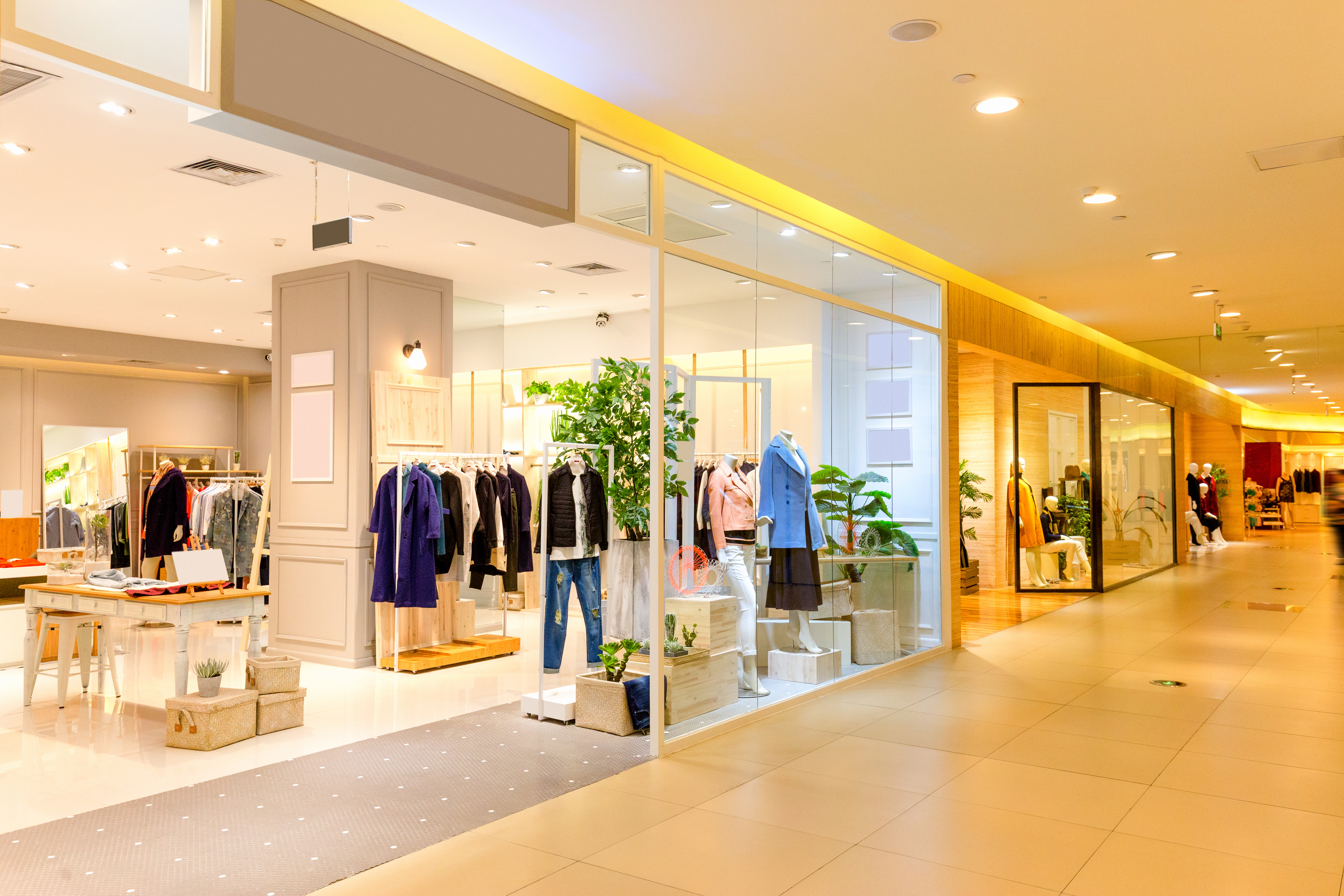 A retail shopping mall in need of help with Rest Easy Pest Control, your expert pest exterminators.